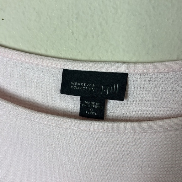 J. Jill Wearever Collection Pink Micro Ribbed Tunic Top Size Small petite - Picture 3 of 9